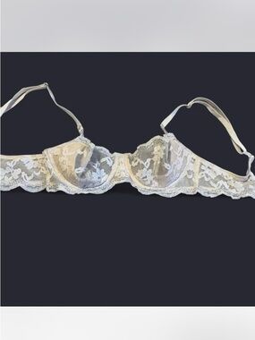 Women’s sheer white lace bra from Victoria's Secret